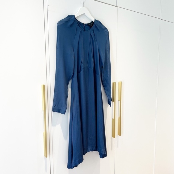 BNWT Club Monaco Rokinsa Fit & Flare Silk Dress - Picture 6 of 15